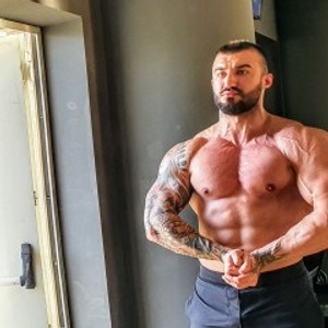 Thumbnail for MuscleKurt's Premium Video I flexing hard after i jerk my big dick and